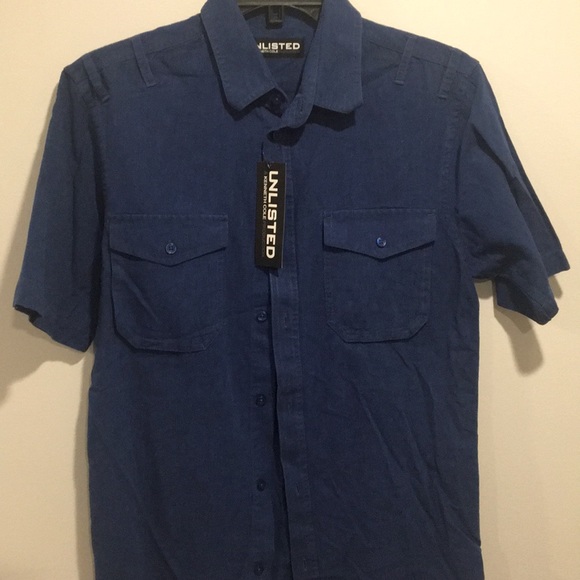 Kenneth Cole Unlisted Short Sleeve Dress Shirt - Picture 2 of 10